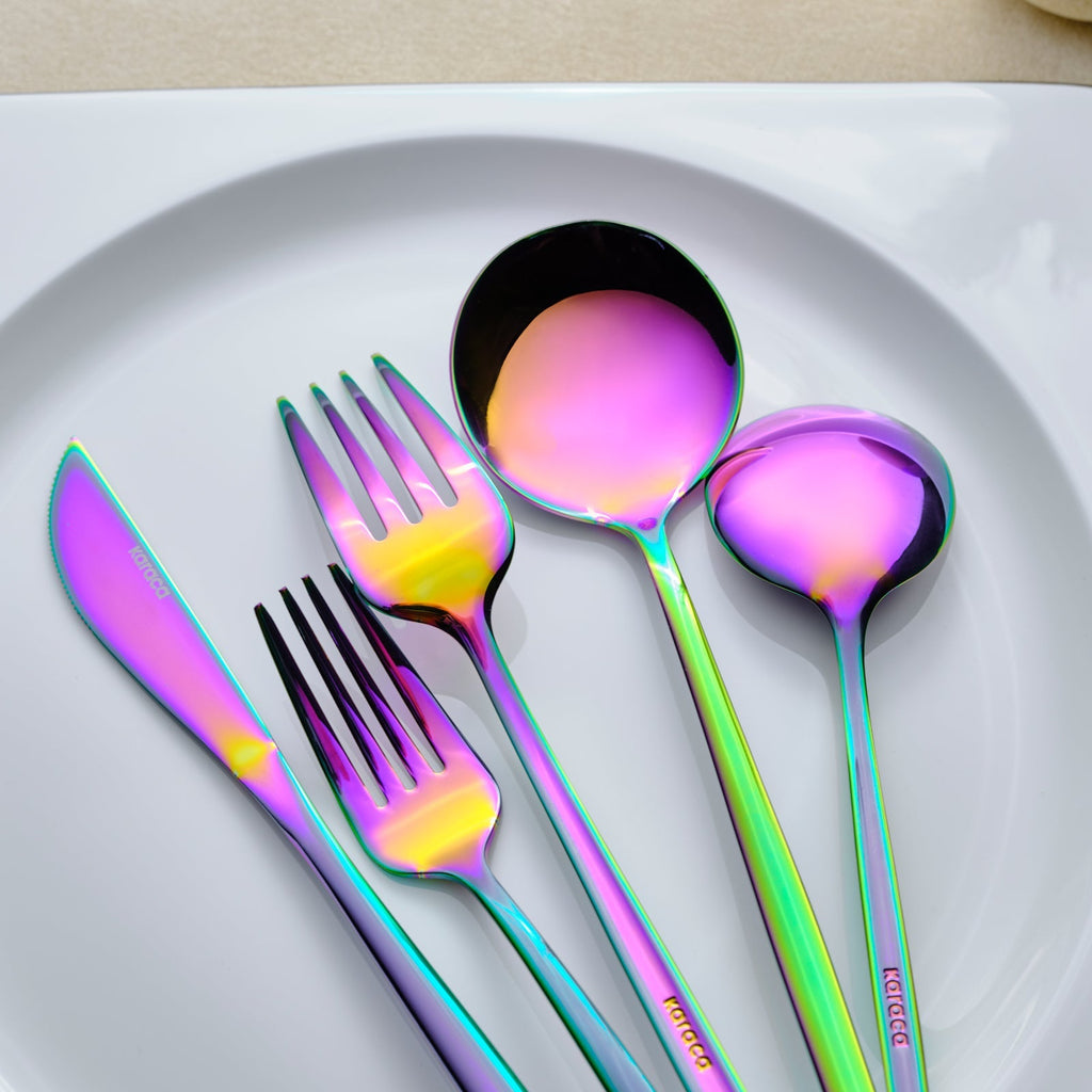 Set De Couverts Karaca Orion Rainbow Pour 12 Personnes, 60 Pièces