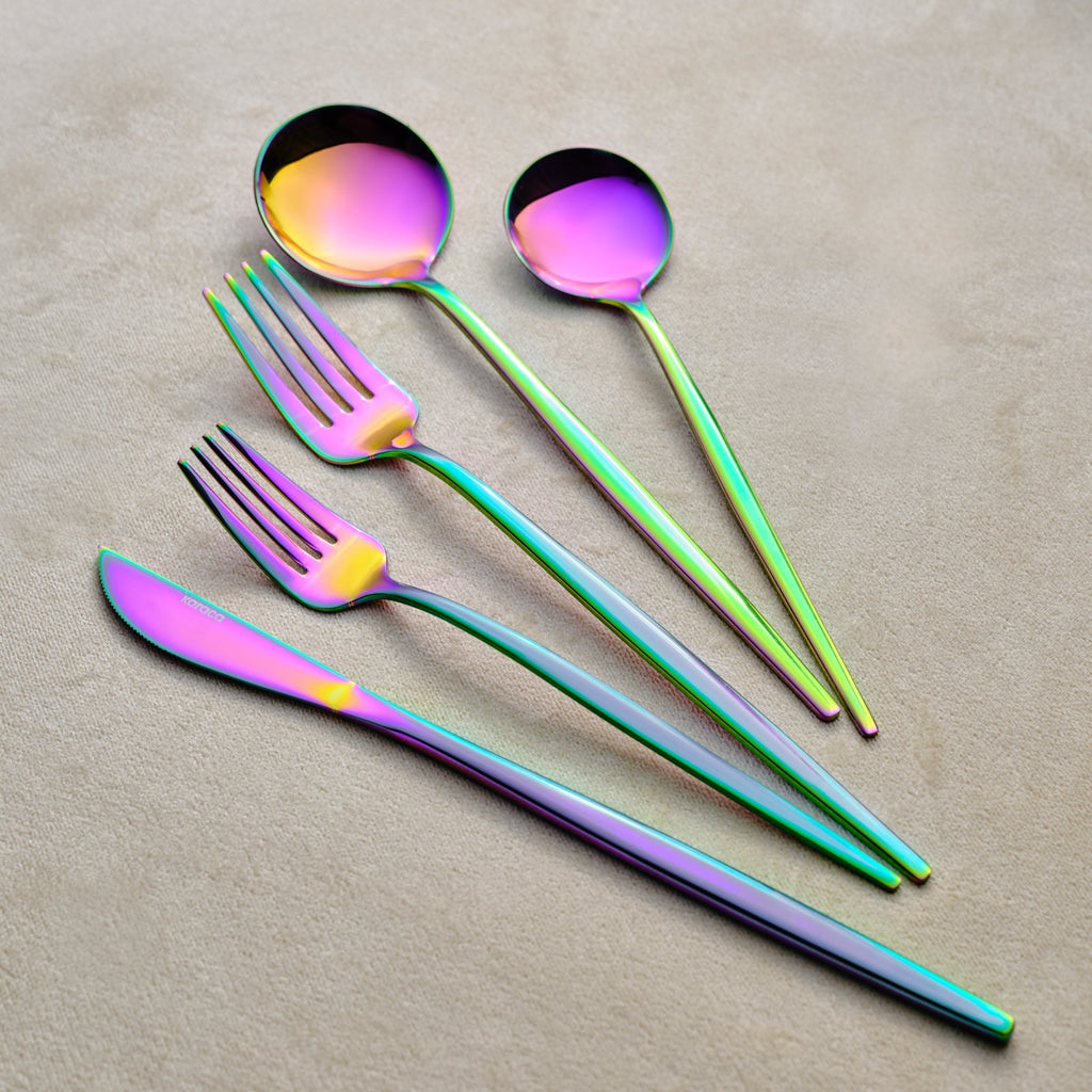 Set De Couverts Karaca Orion Rainbow Pour 12 Personnes, 60 Pièces