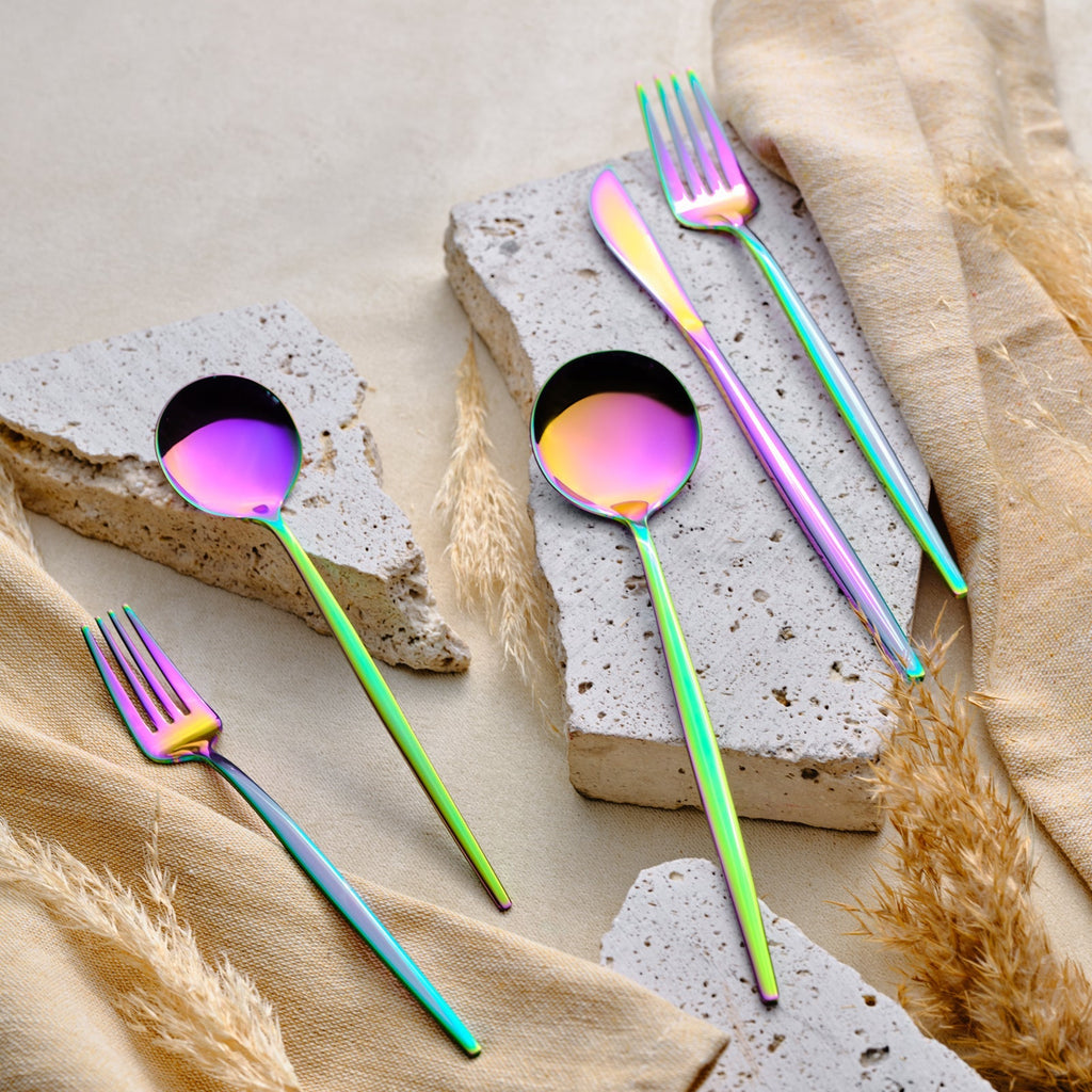 Set De Couverts Karaca Orion Rainbow Pour 12 Personnes, 60 Pièces