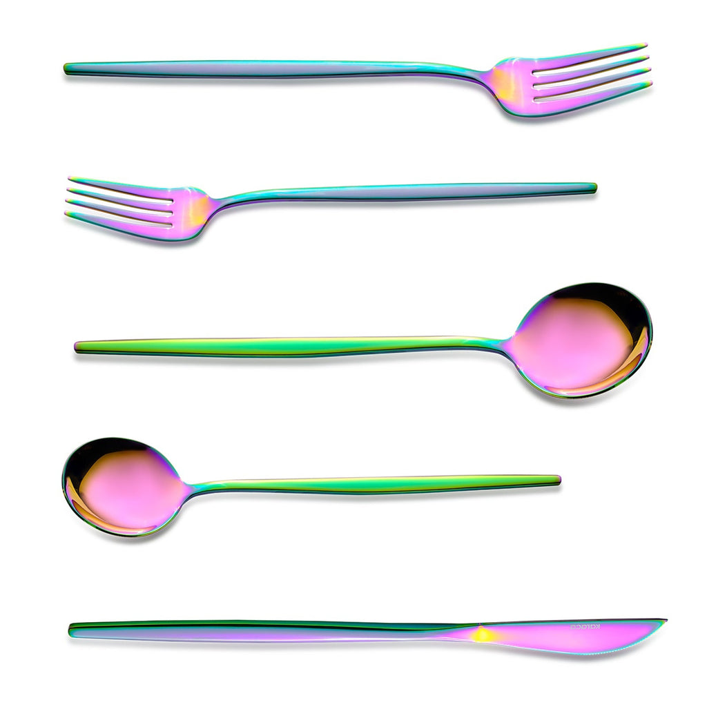 Set De Couverts Karaca Orion Rainbow Pour 12 Personnes, 60 Pièces