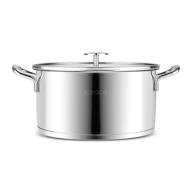 Set de casseroles en acier inoxydable avec passoire Karaca Vapor – 8 pièces