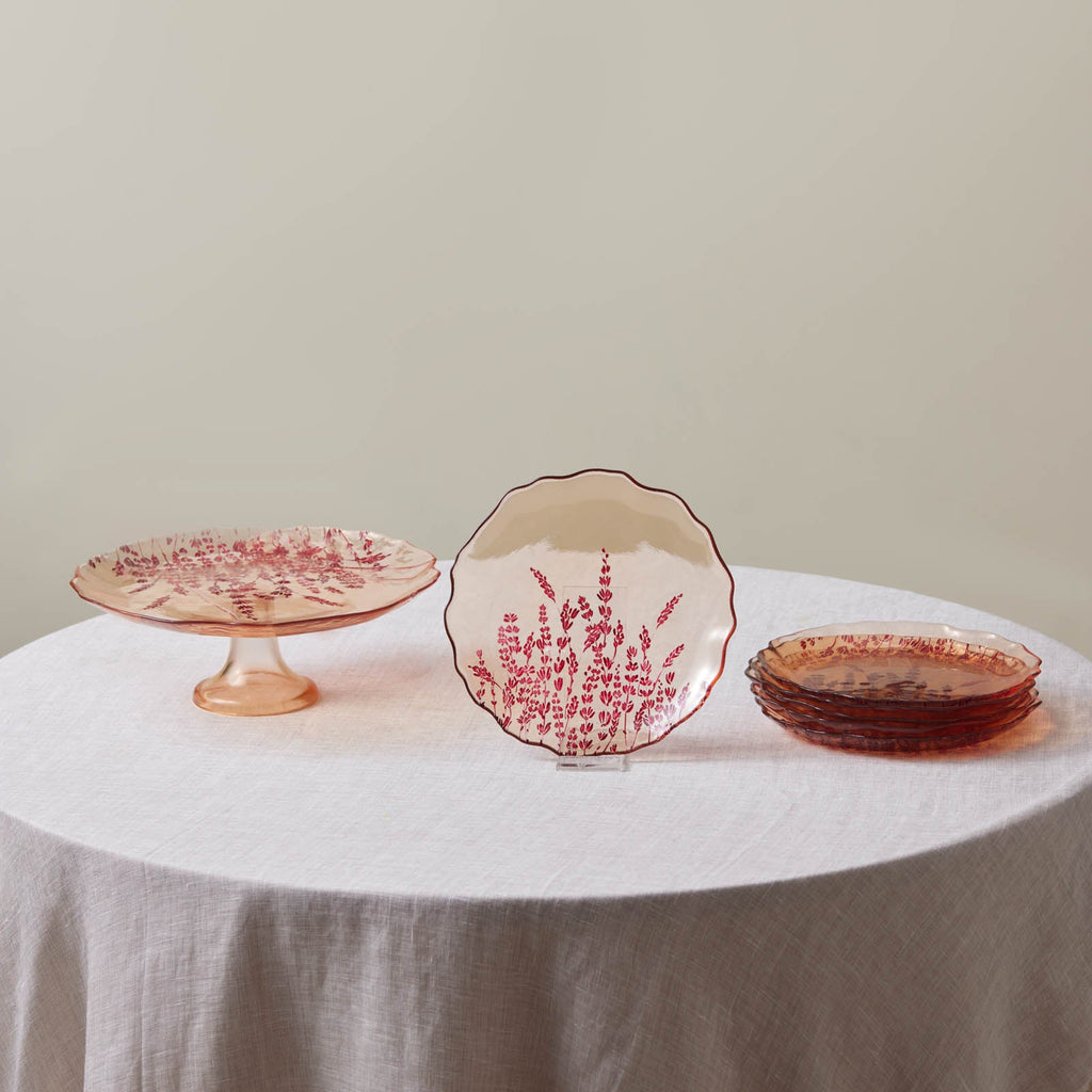 Karaca Lavande Rouge set de gâteau 7 pièces
