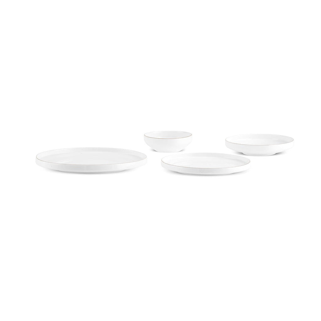 Karaca Streamline New Saturn Or Service de vaisselle 24 pièces, 6 personnes