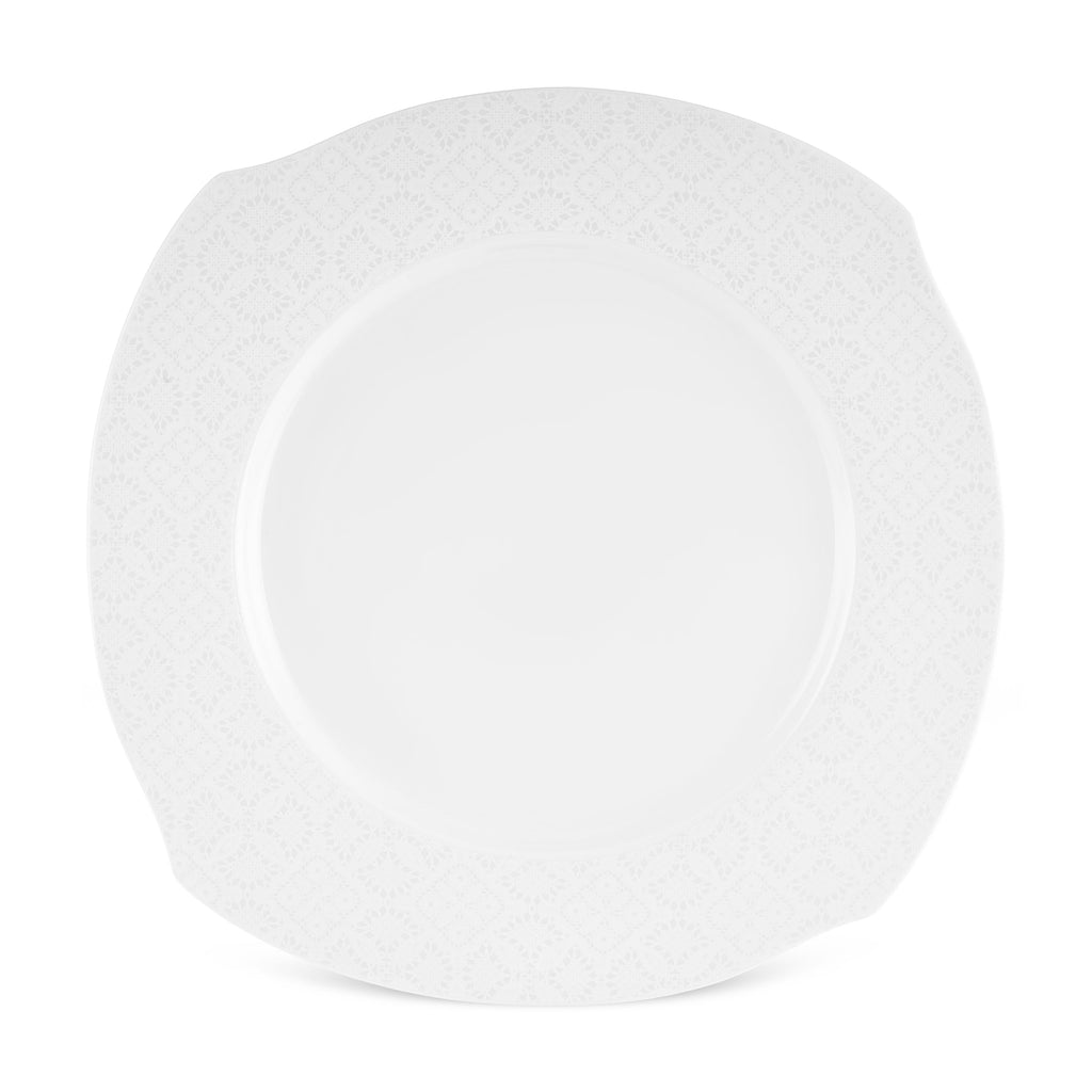 Karaca Square Bone Fancy, Service de Table 53 Pièces pour 12 Personnes