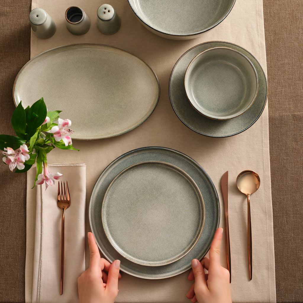 Karaca Earth Collection Skal Service de Table 55 Pièces pour 12 Personnes