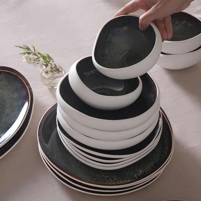 Service de table Karaca Earth Collection Galactic 55 pièces pour 12 personnes – Blanc