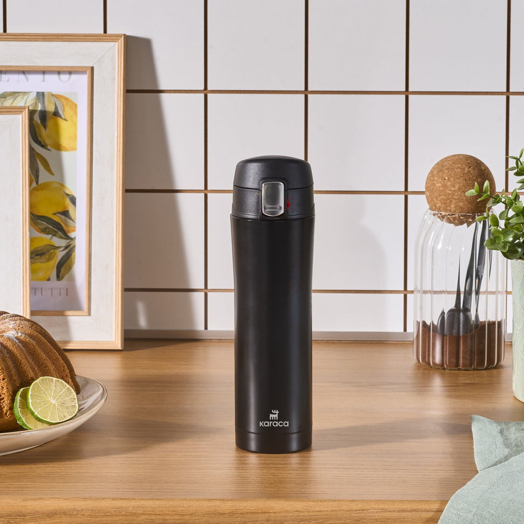 Karaca Pluton, Thermos, 450ML, Noir