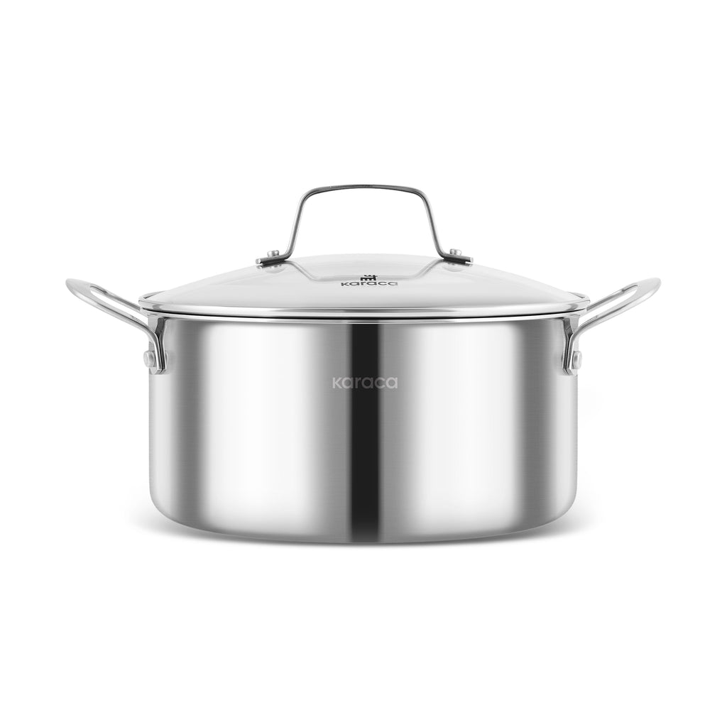 Ensemble de Casseroles Karaca Ceramica Steel 3Ply en Acier Inoxydable