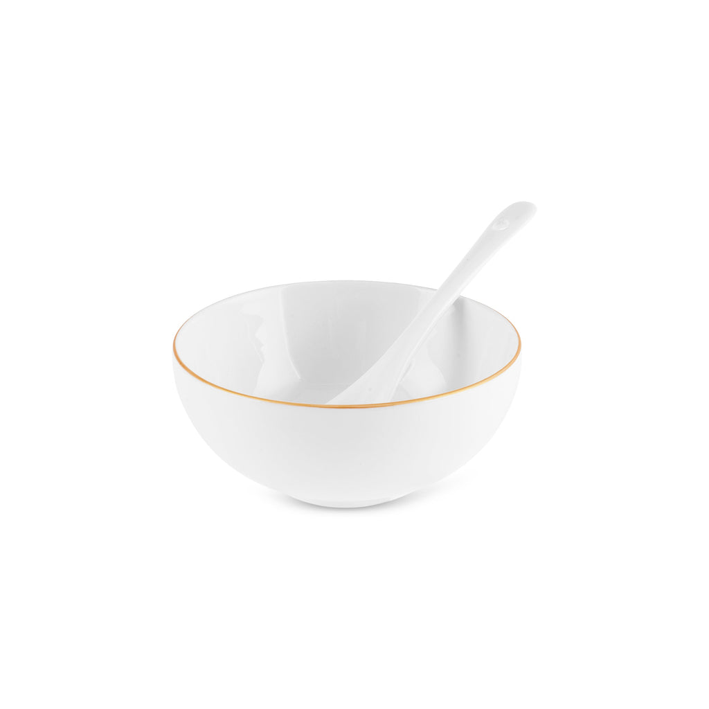 Karaca Forever Bone Fika Ensemble De Petit-Déjeuner 22 Pièces Pour 6 Personnes Or