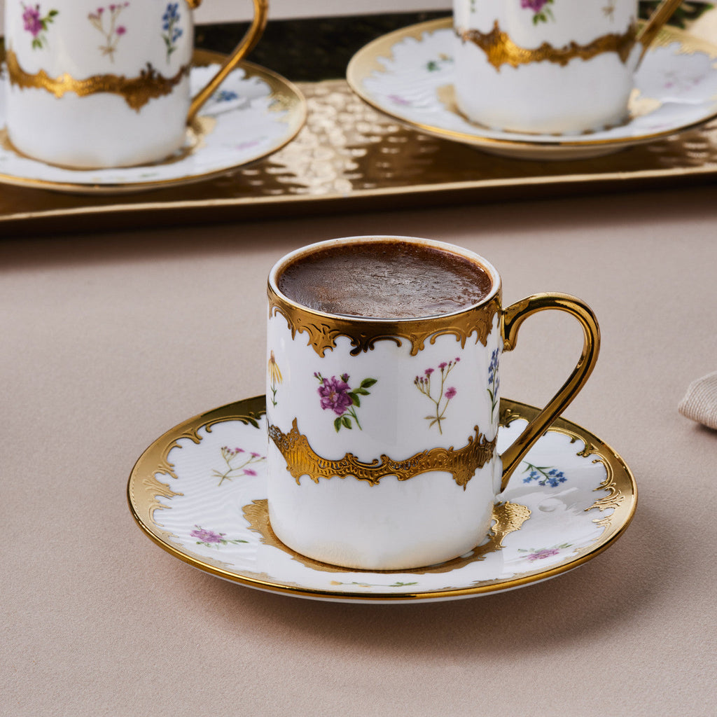 Karaca Bihter, Service de Tasses à Café pour 6 personnes, 90ML