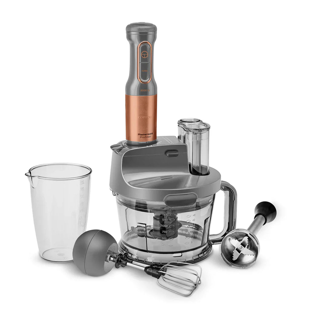 Robot multifonction Karaca Mastermaid Prosteel 2000W – Galactic Bronze