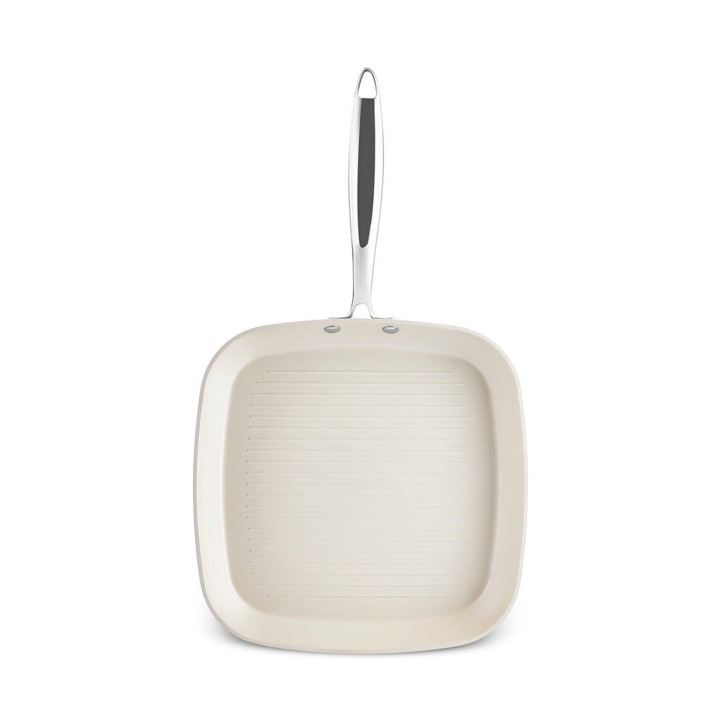 Karaca Swiss Crystal Almond Cream, Gril avec Poignée, 28cm