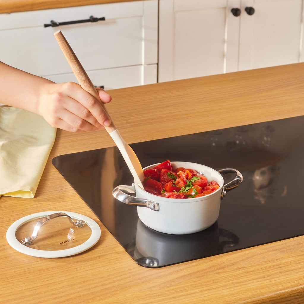 Karaca Swiss Crystal Almond Cream, Casserole avec Manche en Acier, 14cm
