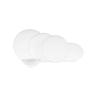 Karaca Fine Pearl Extra Chanak 55 pièces Service de table pour 12 personnes Or