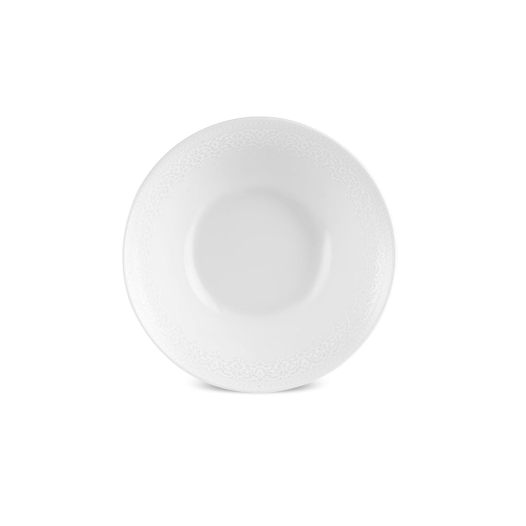 Karaca New Dome Service de vaisselle 24 pièces pour 6 personnes, Blanc