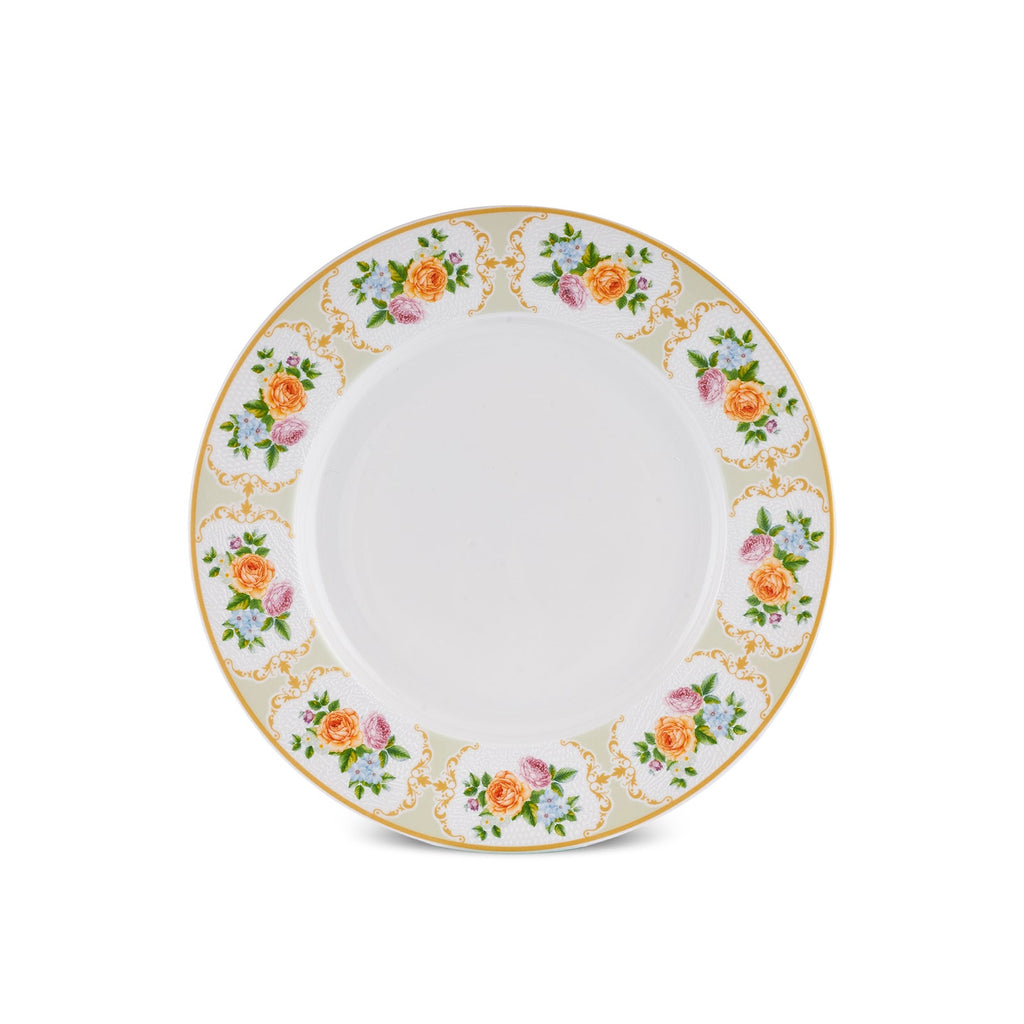 Karaca Forever Bone Britrose Service de Table 53 Pièces pour 12 Personnes