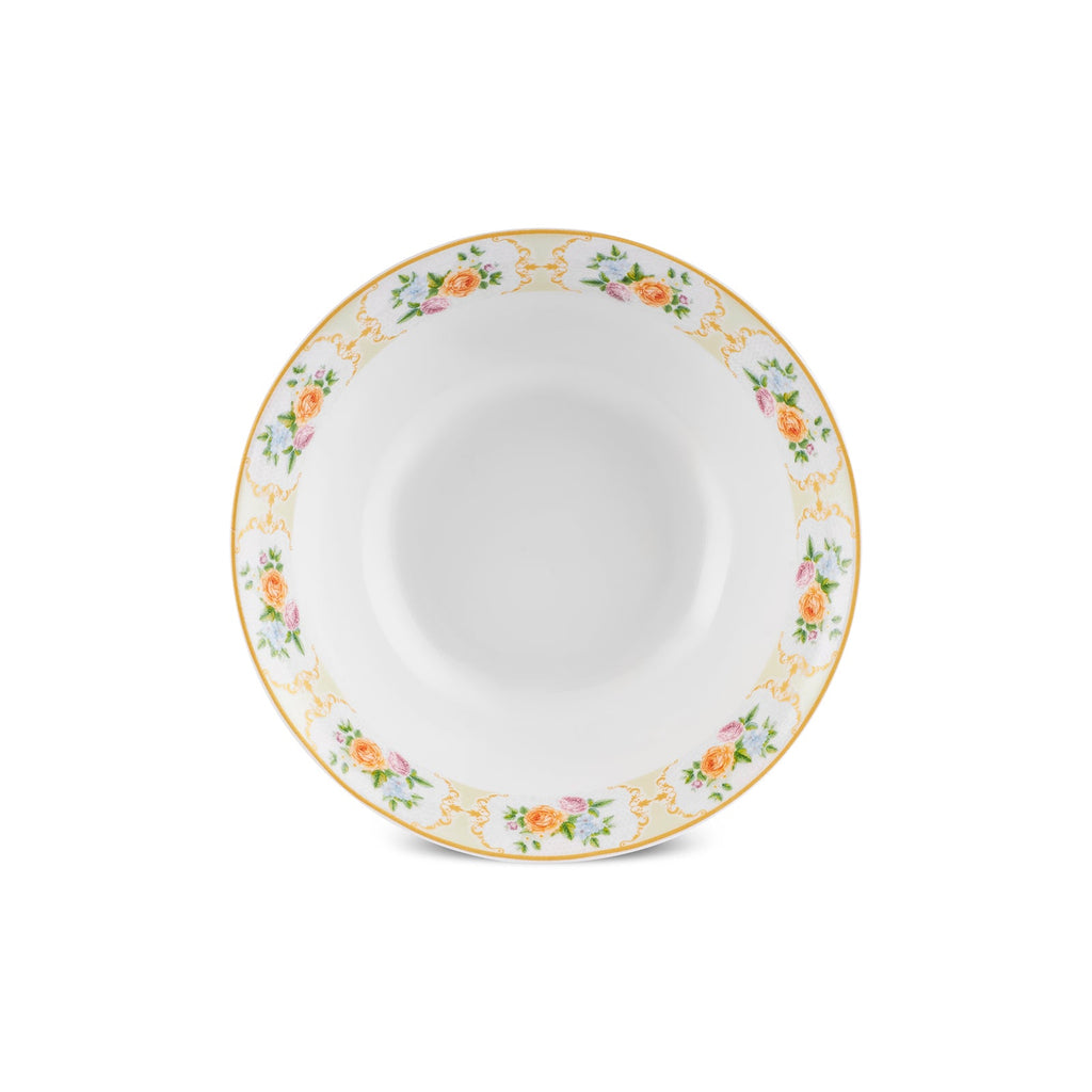 Karaca Forever Bone Britrose Service de Table 53 Pièces pour 12 Personnes