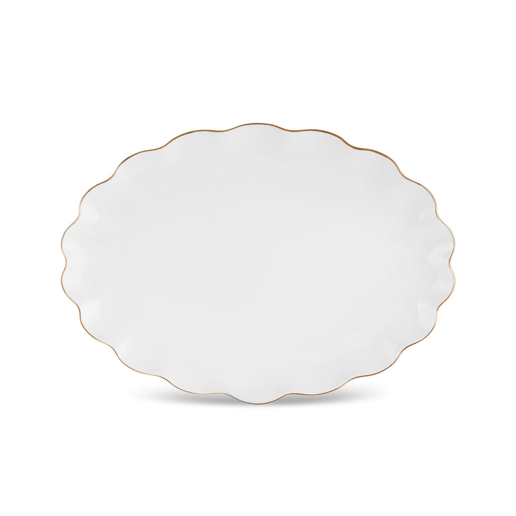 Karaca Fine Pearl Extra Shell Service de Table 55 pièces pour 12 personnes Or