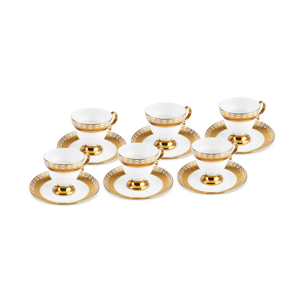 Ensemble de Tasses à Café Karaca Hürrem pour 6 Personnes, 90 ml