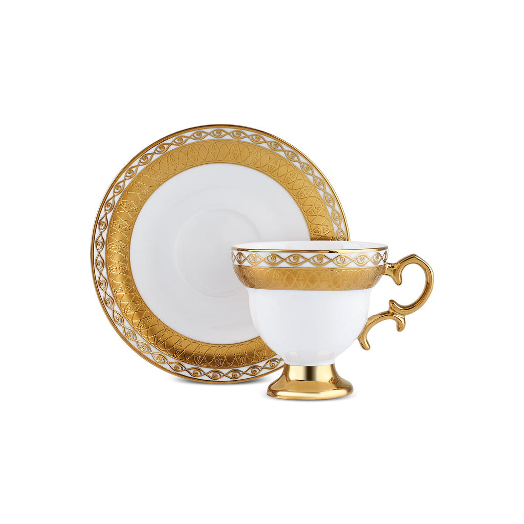 Ensemble de Tasses à Café Karaca Hürrem pour 6 Personnes, 90 ml