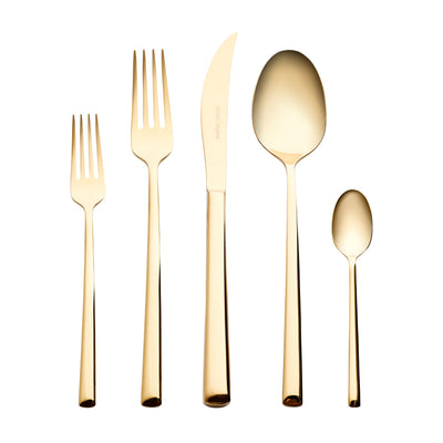 Karaca Tivoli Or Brillant Coffret de Couverts 30 Pièces pour 6 Personnes