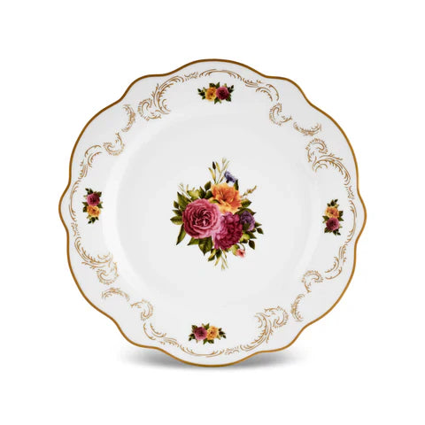 Karaca Forever Bone Antique Gold Ensemble De Petit-Déjeuner 26 Pièces