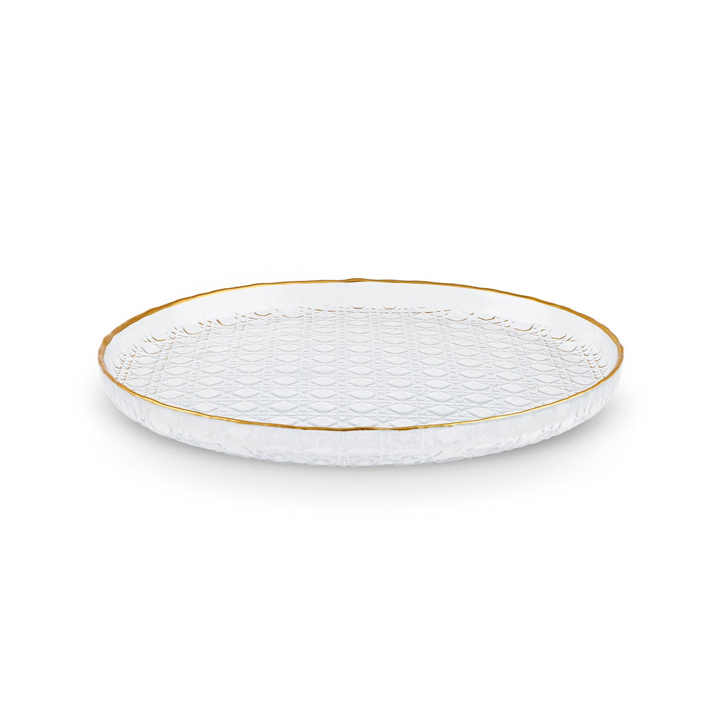 Karaca Rattan, Service à Gâteau 7 pièces, Or