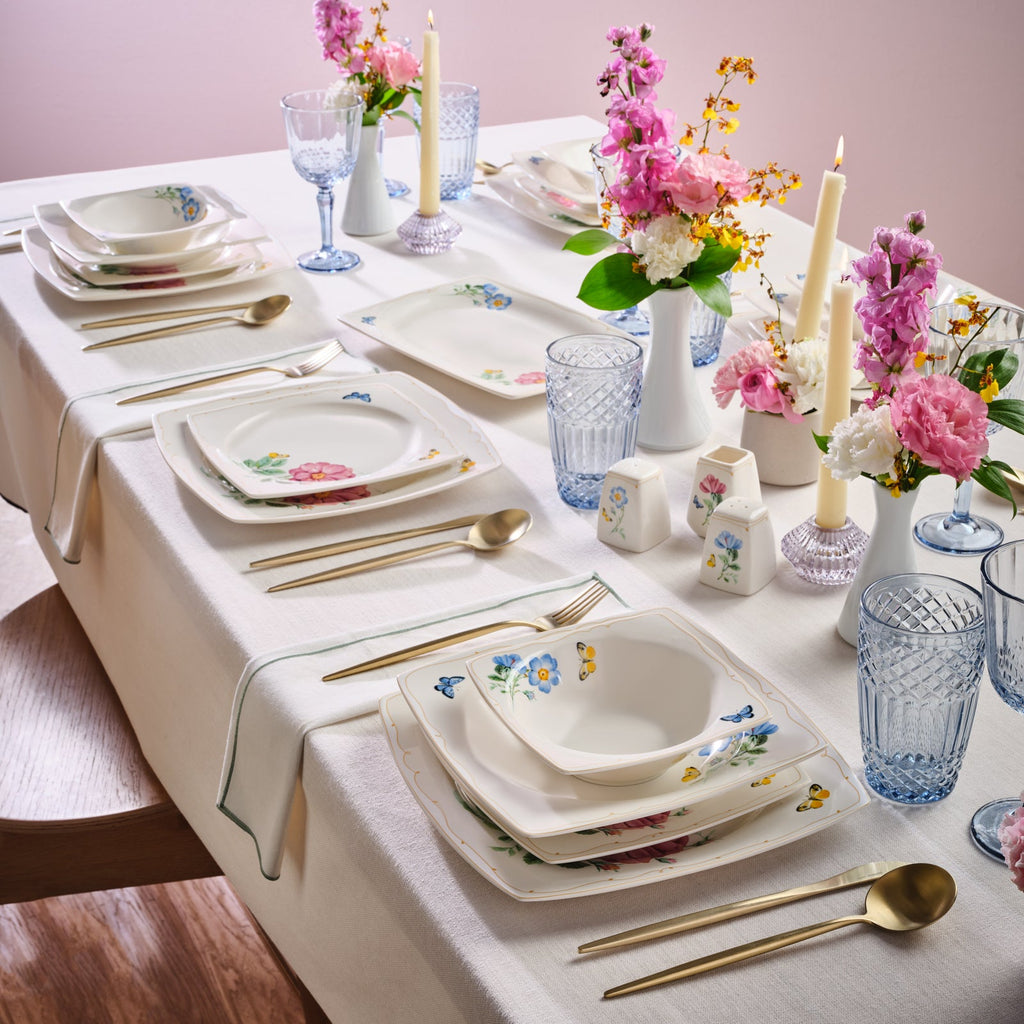 Service de table Karaca Square Bone Velora 53 pièces pour 12 personnes
