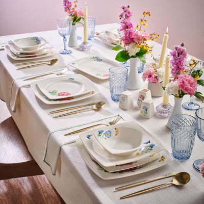 Service de table Karaca Square Bone Velora 53 pièces pour 12 personnes