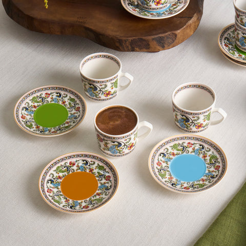 Karaca Yasemen pour 6 personnes Tasse à café, 80 ml
