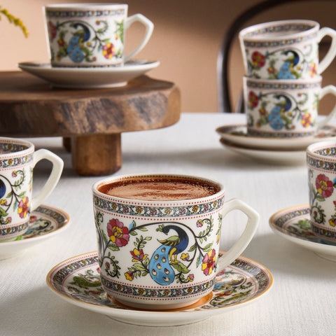 Karaca Yasemen pour 6 personnes Tasse à café, 80 ml