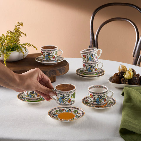 Karaca Yasemen pour 6 personnes Tasse à café, 80 ml