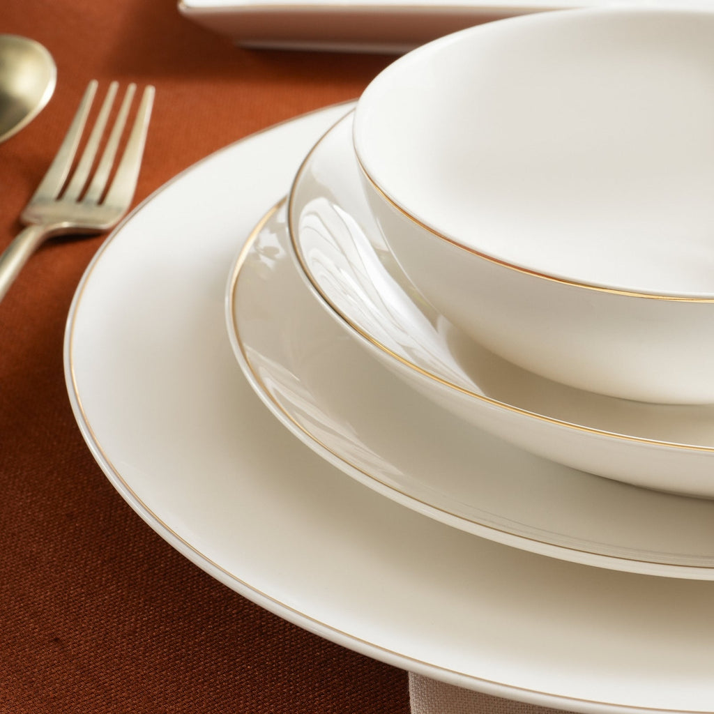 Karaca Donatella Service De Table 70 Pièces Pour 12 Personnes – New Bone