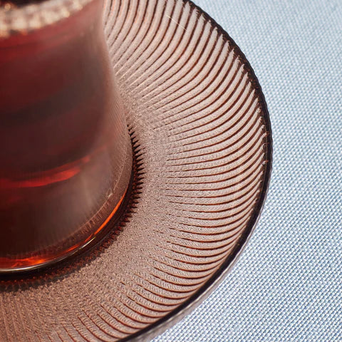 Service de Verres à Thé Karaca Juliet Mocha Mousse 12 Pièces pour 6 Personnes, 170 ml