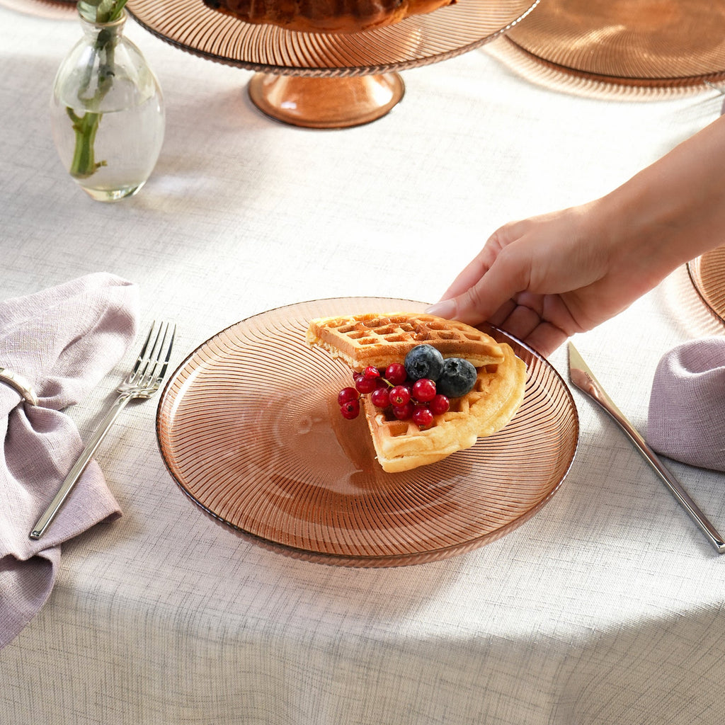 Karaca Juliet Mocha Mousse Service à Gâteau 7 Pièces pour 6 Personnes