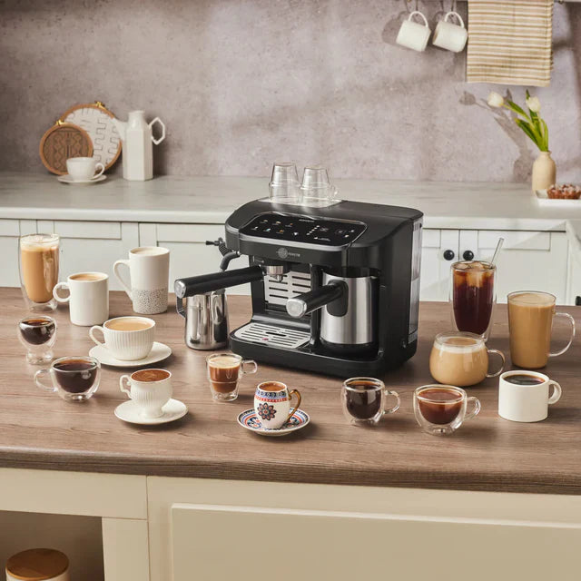 Karaca Hatır Perfetto Machine à Espresso et Café Turc INOX