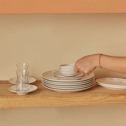 Karaca Siena Ensemble De Petit-Déjeuner 20 Pièces, Blanc