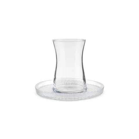 Service à thé turc Karaca Lily 12 pièces pour 6 personnes, 170 ml, Luster