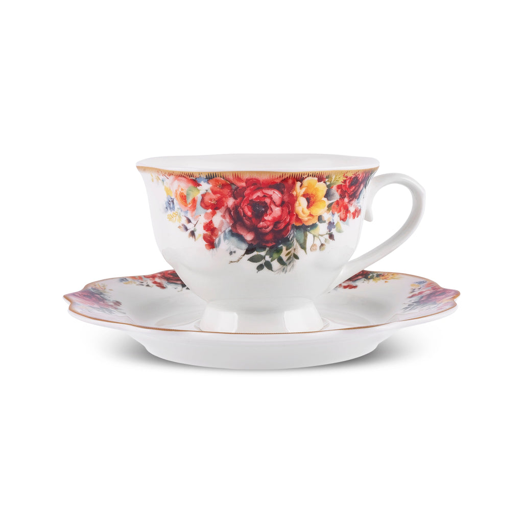 Karaca Forever Bone Amarose Service De Petit-déjeuner 26 Pièces