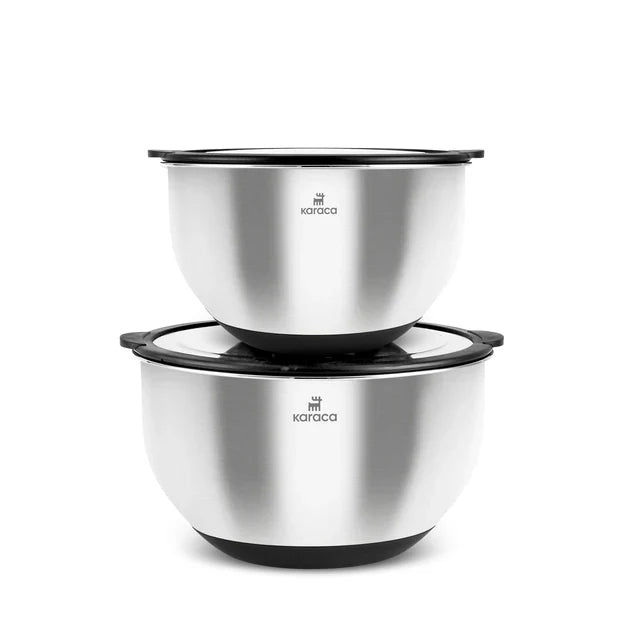 Set de bols mélangeurs Karaca Mixmaster – 2 pièces, inox