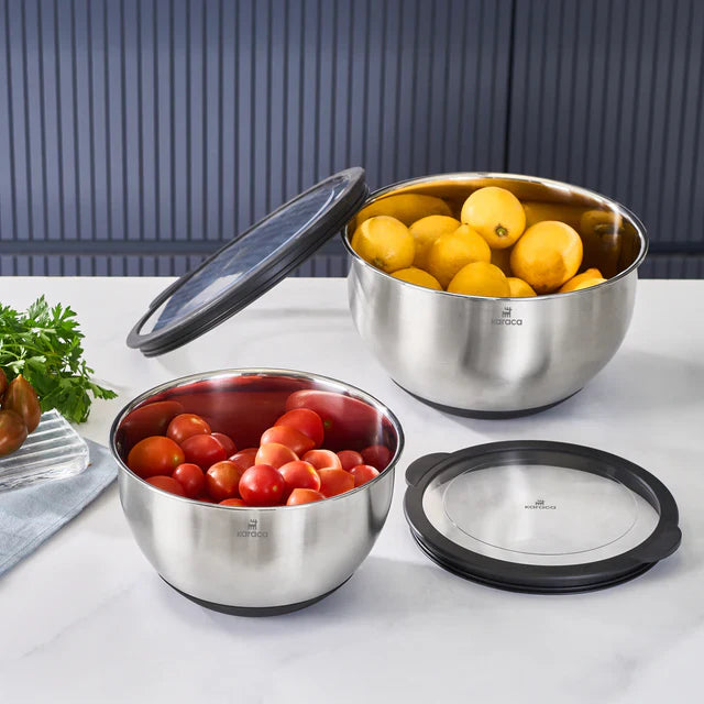 Set de bols mélangeurs Karaca Mixmaster – 2 pièces, inox