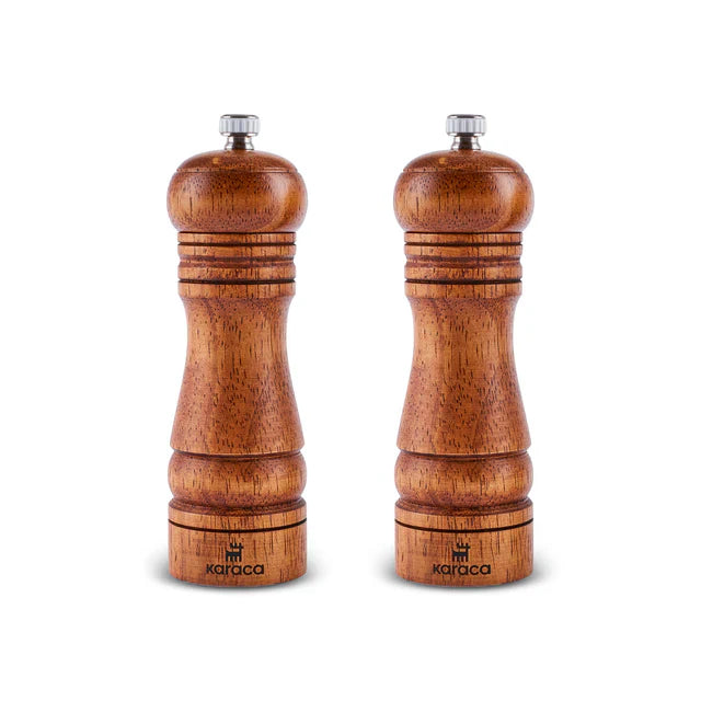 Ensemble de moulins à épices en bois Karaca Naturegrind – 2 pièces
