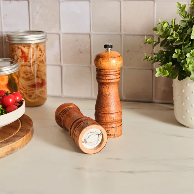 Ensemble de moulins à épices en bois Karaca Naturegrind – 2 pièces