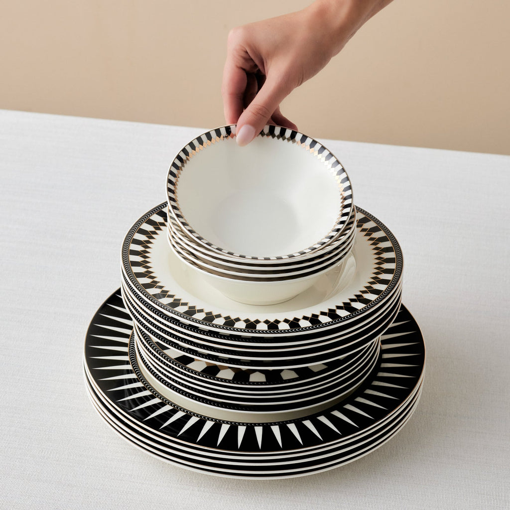 Service de table Karaca Elegance Bone Helsinki 24 pièces pour 6 personnes
