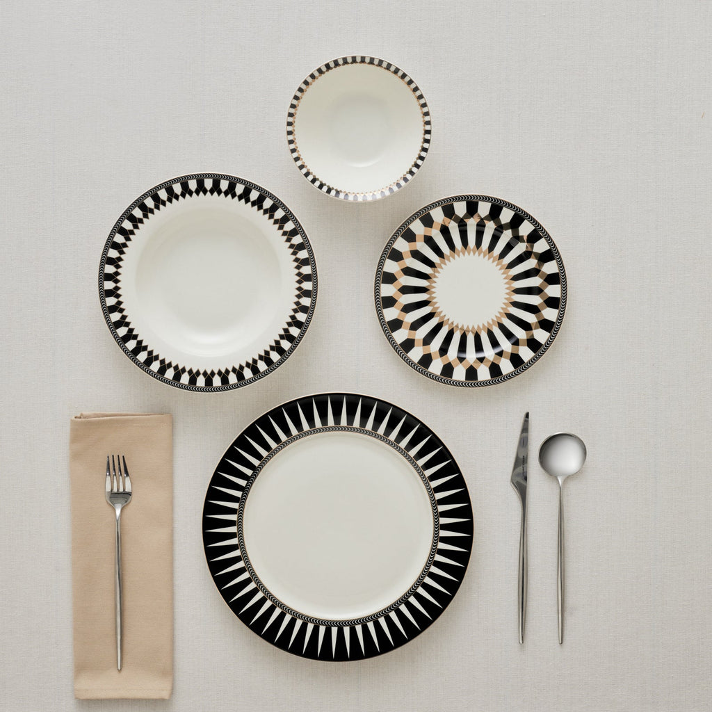 Service de table Karaca Elegance Bone Helsinki 24 pièces pour 6 personnes