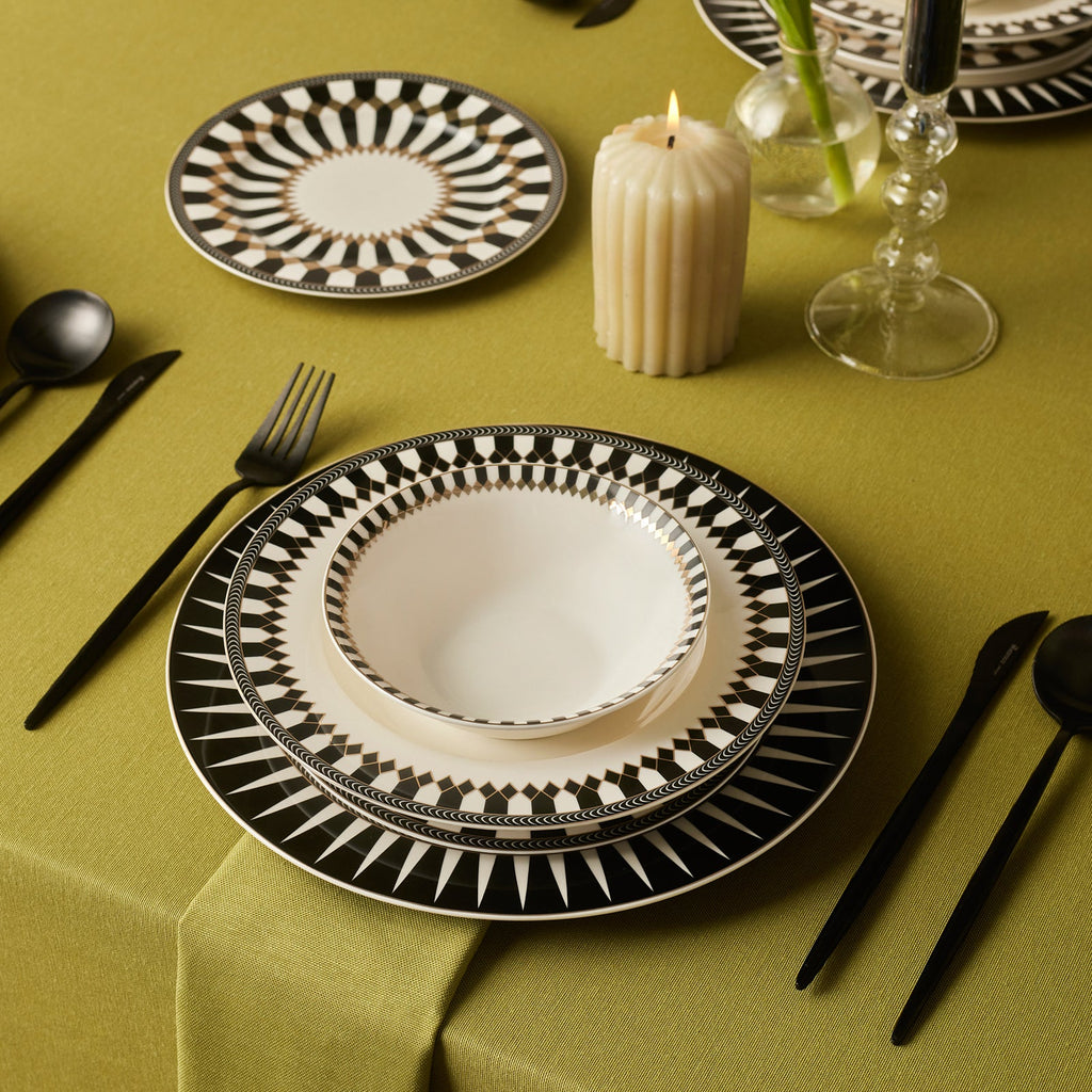 Service de table Karaca Elegance Bone Helsinki 24 pièces pour 6 personnes