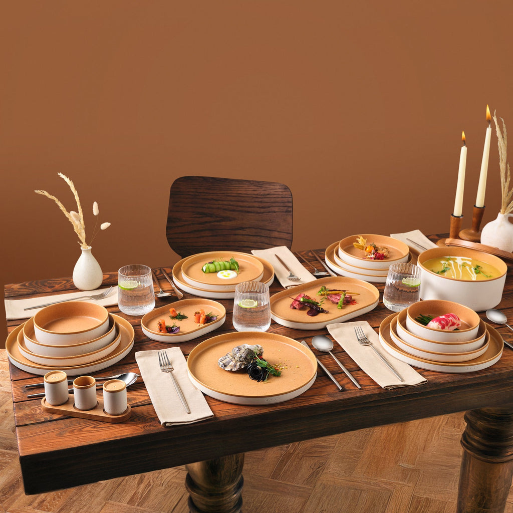 Karaca x Fatih Tutak Earth Collection Service de Table 57 Pièces pour 12 Personnes