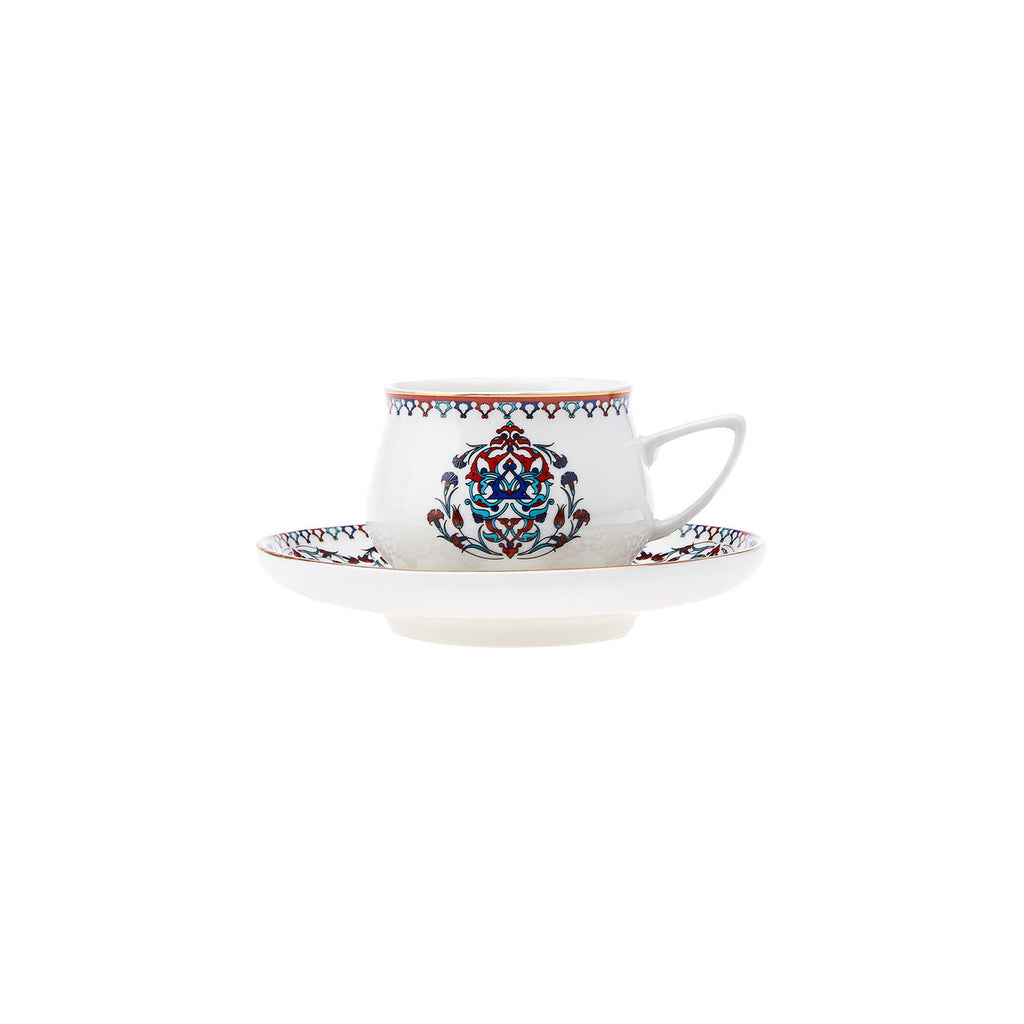 Coffret de tasses à café Karaca Nakkaş pour 6 personnes, 100 ml