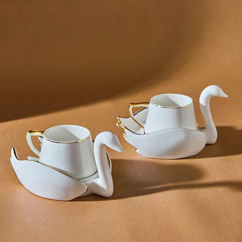 Service de tasses à café Karaca Schwan pour 6 personnes