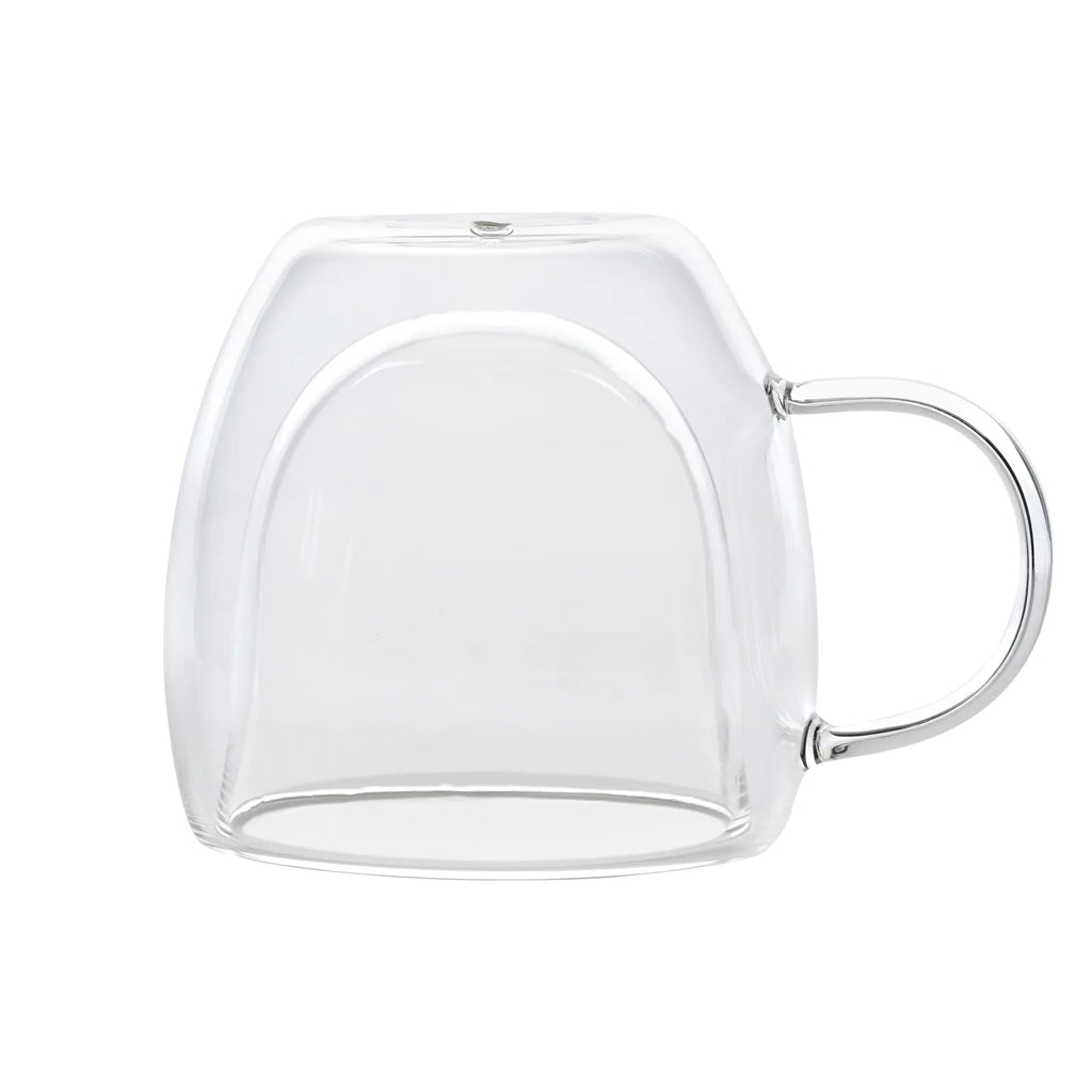Tasses Karaca à double paroi en verre borosilicate avec anse pour 2 personnes, 150 ml